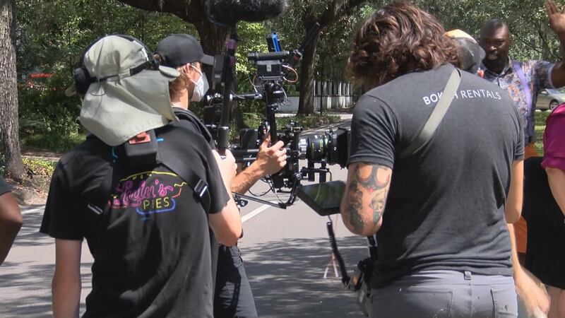 Filming in Georgia.