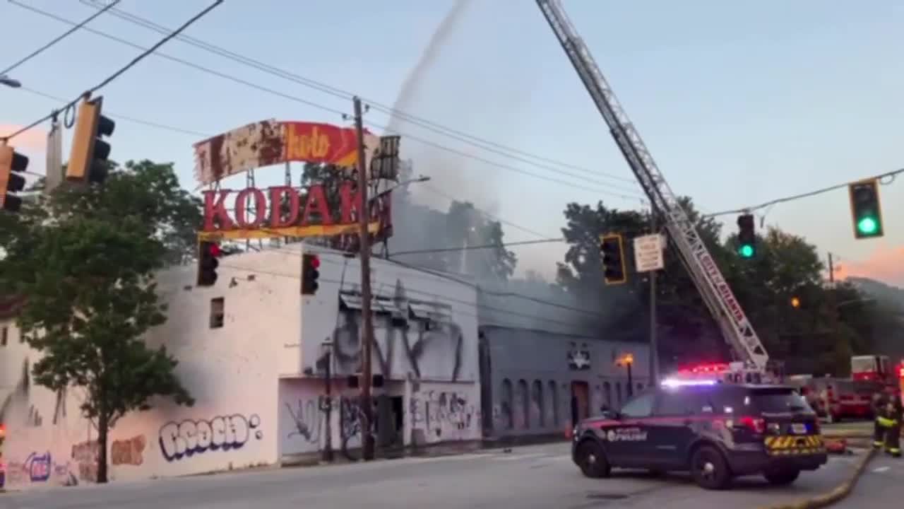 Crews battling fire at former Atlanta Eagle, Kodak buildings in Midtown - Vimarsana News