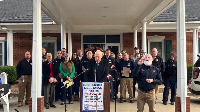Georgia officials hold press conference