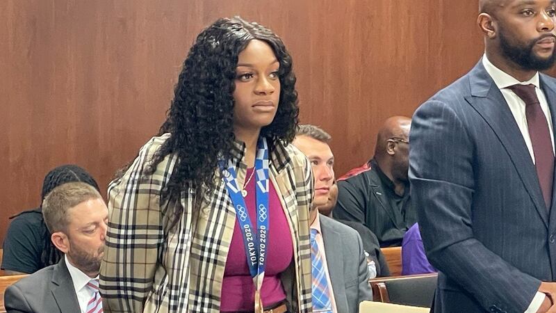 FILE - Jones was arrested last month near her home after officers broke up what they called “a...