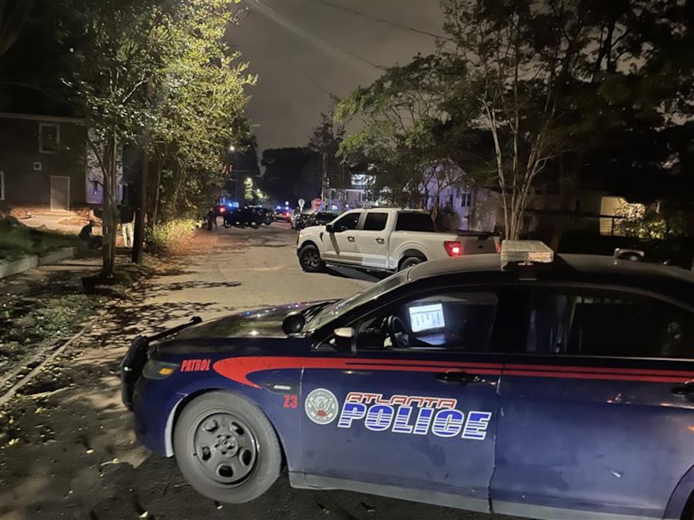 The scene of a standoff in southwest Atlanta.