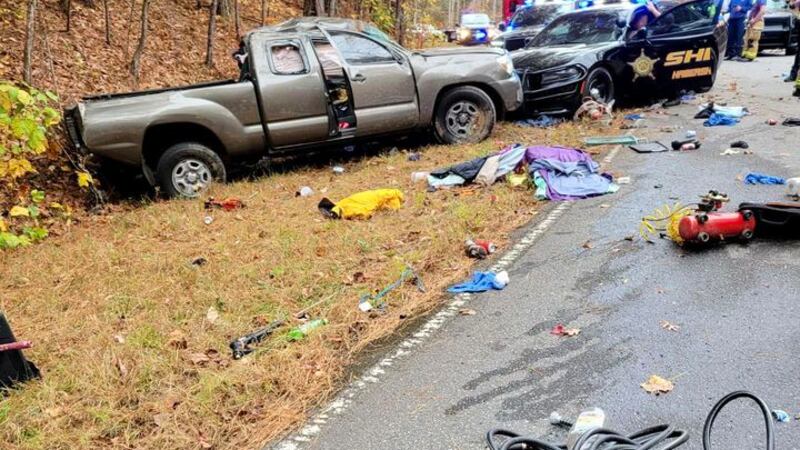 A PIT maneuver brought the truck to a stop off Wofford Creek Road, authorities said.