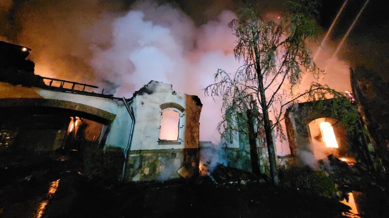 Photo of fire at Gwinnett County home