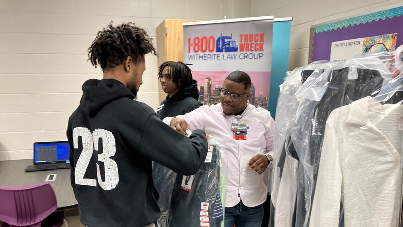 High school seniors getting suited up for college