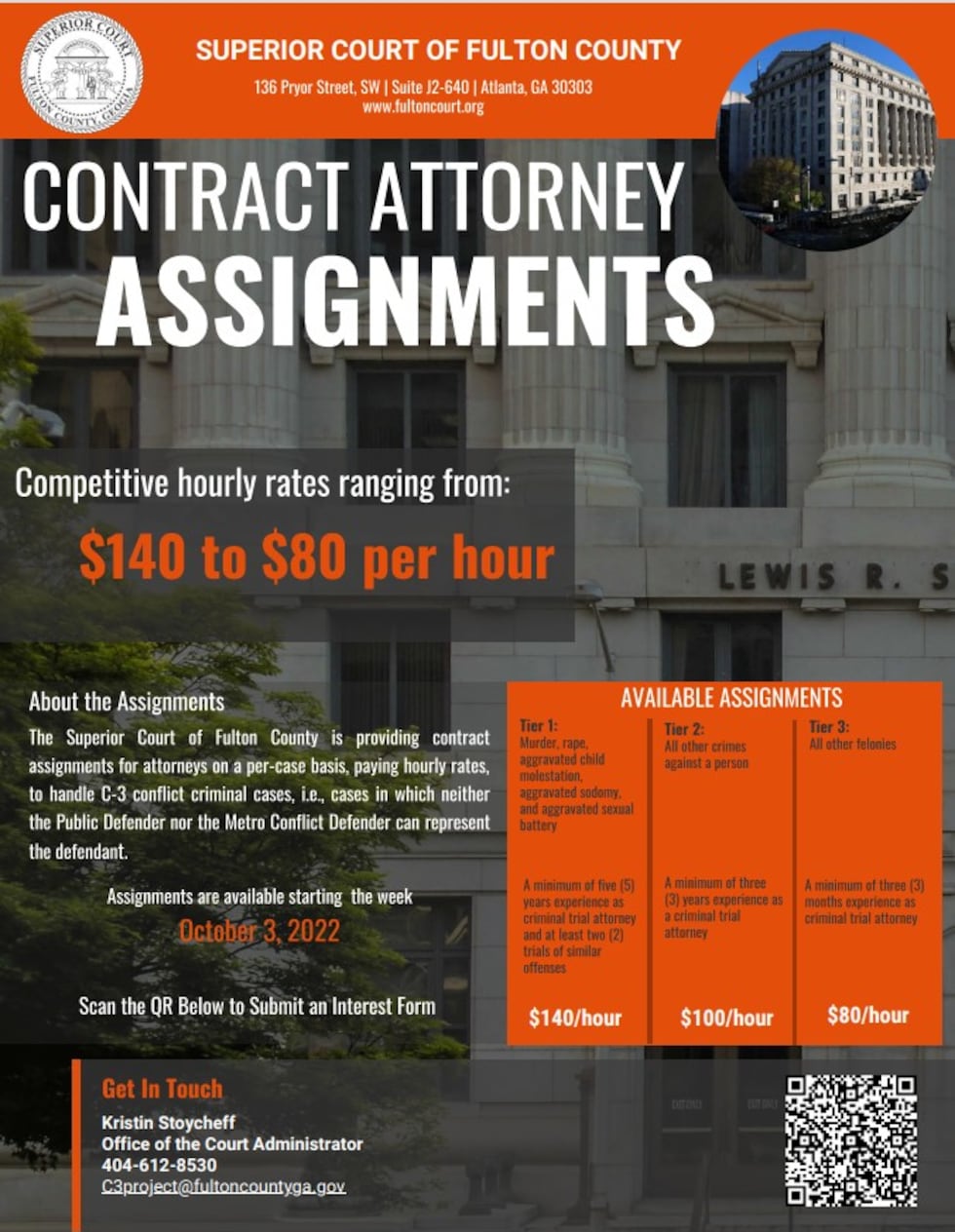 Fulton County seeking contract attorneys