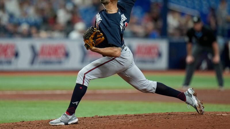 The Kansas City Royals acquired Nick Anderson from the Braves on Friday, Nov. 17, 2023. (AP...